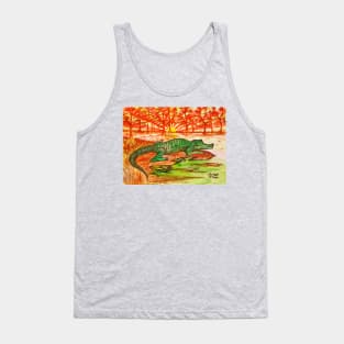 Alligator Swamp at Sundown Tank Top